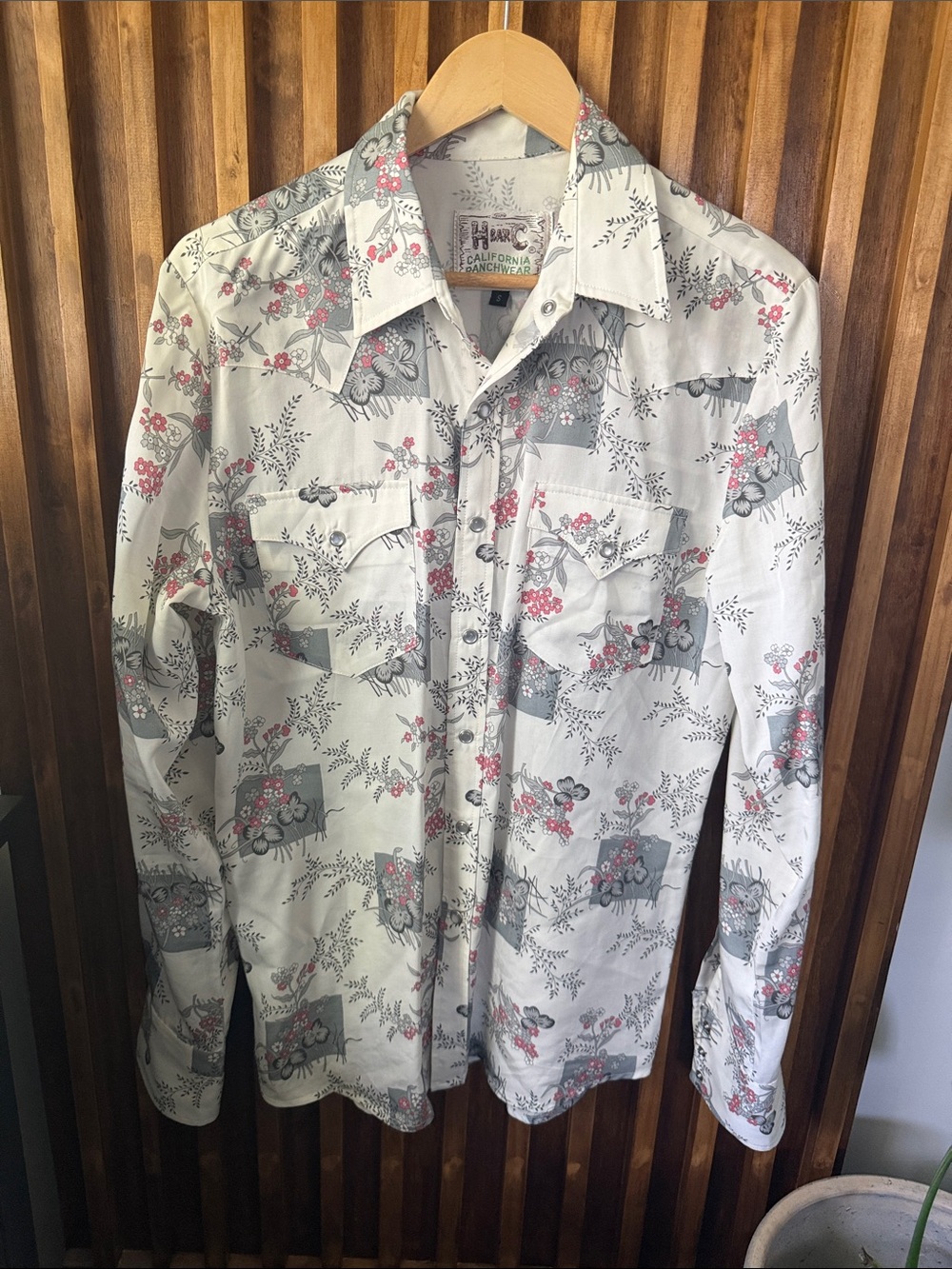 Vintage 70s H Bar C California Ranchwear Western Shirt 100% Tencel. Size S mens - Picture 2 of 11